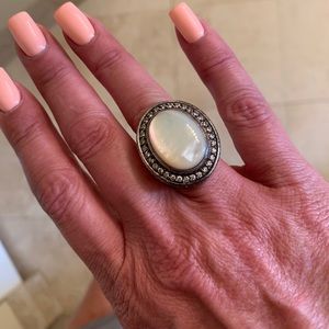 Mother of pearl cocktail ring
